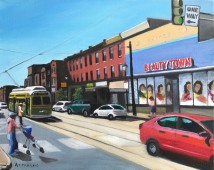 Beauty Town, Girard Ave, Philadelphia, Trolly, Street Car, John Attanasio
